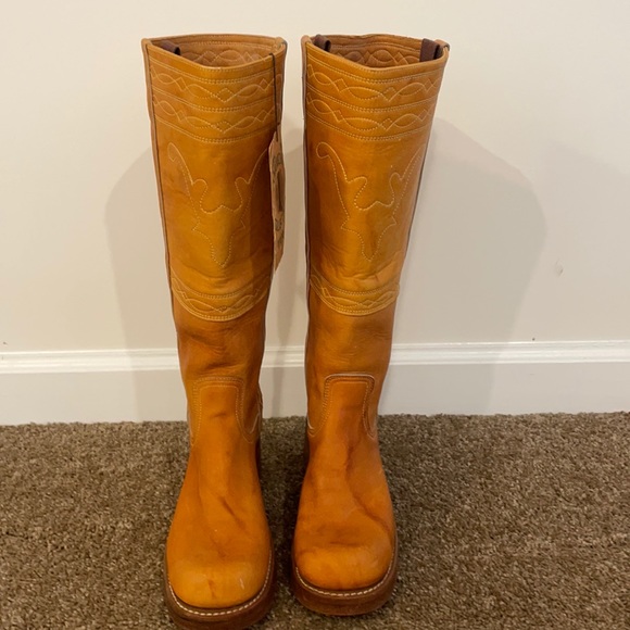 Frye Shoes - NEW Frye Vintage Black Label Stitching Horse Boots- 6 1/2